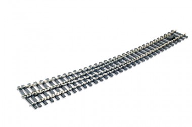 Peco SL-E786BH gebogene Weiche, großer Radius, rechts 