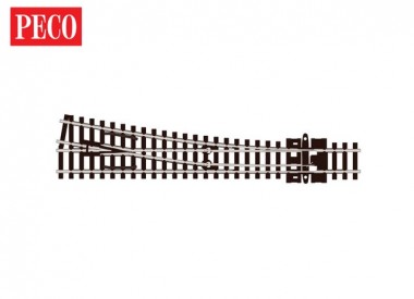 Peco SL-U395F Unifrog-Weiche, mittlerer Radius, rechts 