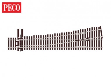 Peco SL-U8362 Unifrog Weiche, 6. Radius, Linke Hand 