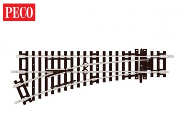 Peco ST-241 Weiche, 2. Radius, Linke Hand  
