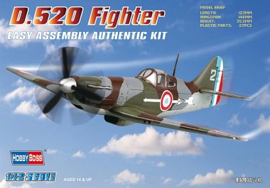 HobbyBoss 80237 Dewoitine D.520 Fighter 