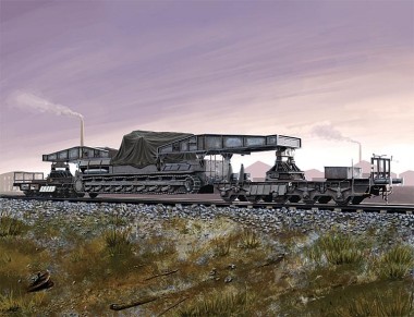 HobbyBoss 82906 Rail Transporter für Karl-Gerät 