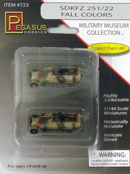 Pegasus Hobbies 723 Sd.Kfz. 251/22 farbig, 2 Fertigmodelle 