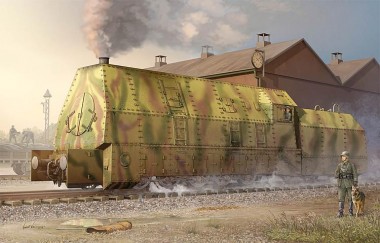 Trumpeter 750219 Germ. Panzerlok BR57 Armoured Loko. 