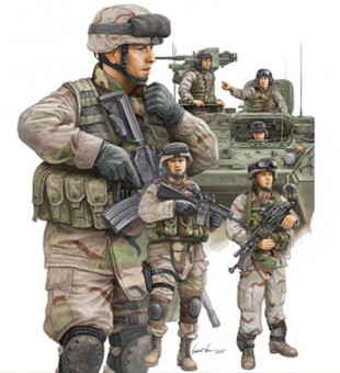 Trumpeter 750424 Modern US Army Armor Crewman u.Inf. 