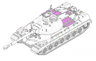 Trumpeter 757153 russischen Panzer T-10A 