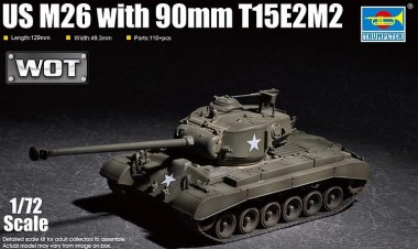 Trumpeter 757170 US M26 mit 90mm T15E2M2 