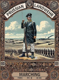HäT - Hat Toy Soldiers 2001 Preussiche Landwehr, marschierend  