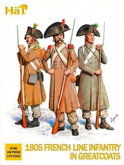 HäT - Hat Toy Soldiers 8146 Fig.Franz.Inft.1805 im Soldatenmantel 