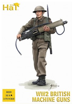 HäT - Hat Toy Soldiers 8228 Britische Soldaten mit Maschinengewehr 
