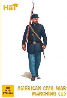HäT - Hat Toy Soldiers 8319 Amerikanischer Bürgerkrieg, marschierend 