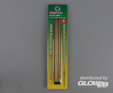 Master Tools 09944 20CM Brass Pipe / Messingrohr Set 3 