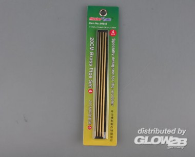 Master Tools 09945 20CM Brass Pipe / Messingrohr Set 4 