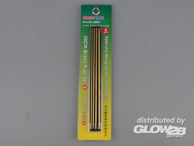 Master Tools 09947 20CM Brass Pipe / Messingrohr Set 6 