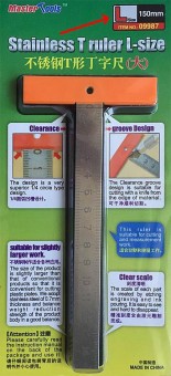 Master Tools 09987 Lineal aus rostfreien Stahl, 15 cm 