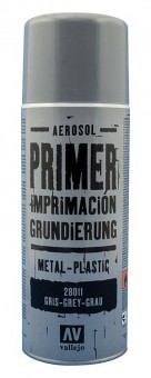Vallejo 28011 Primer Spray: Grau, 400 ml 