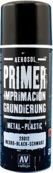 Vallejo 28012 Primer Spray: Schwarz, 400 ml 