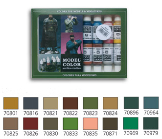 Vallejo 70114 Set: Deutsche Tarnfarben WWII, 8-tlg 