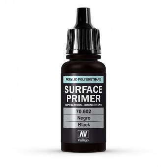 Vallejo 70602 Surface Primer: Schwarz 17 ml 