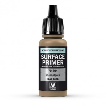 Vallejo 70604 Surface Primer: Deutsch Dunkel-Gelb17 ml 