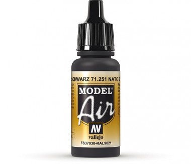 Vallejo 71251 NATO Schwarz, 17 ml 