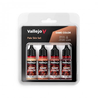 Vallejo 72379 Farb-Set Blasse Haut, 4x 18 ml  