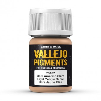 Vallejo 73102 Pigment - Hell-Gelb Ocker, 30 ml 