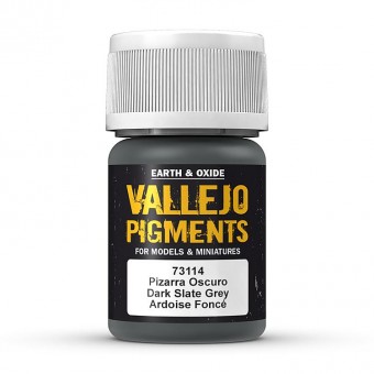 Vallejo 73114 Pigment - Dunkles Schiefergrau, 30 ml 