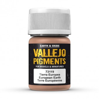 Vallejo 73119 Pigment - Europäische Erde, 30 ml 