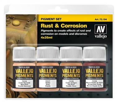 Vallejo 73194 Pigment-Set - Rost und Korrosion 