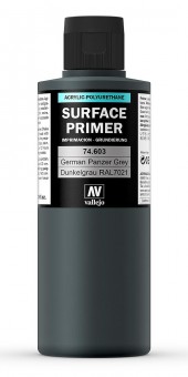 Vallejo 74603 Primer: RAL7021 Panzer-grau, 200 ml 