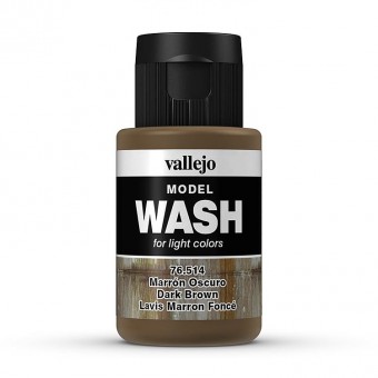 Vallejo 76514 Dunkelbraun, 35 ml - Model Wash 
