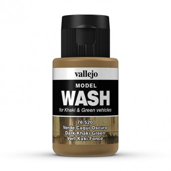 Vallejo 76520 Dunkles Khakigrün, 35 ml - Model Wash 