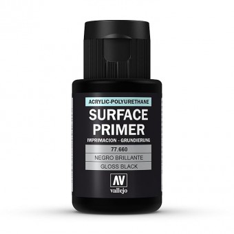 Vallejo 77660 Primer: schwarz glänzend, 32 ml 