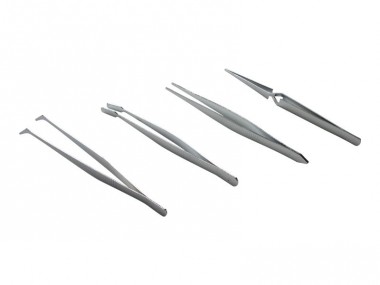 Schönwitz 30397 Pinzetten Set Sortiment - 4 teilig - ro 