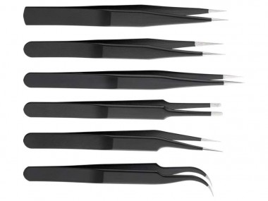 Schönwitz 41256 Pinzetten Set Sortiment - 6 teilig - ro 