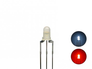 Schönwitz 50819 DUO Bi-Color LED 3mm diffus 3pin Anode  