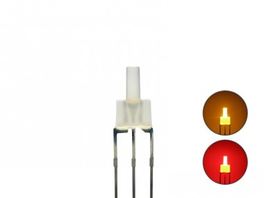 Schönwitz 50823 DUO Bi-Color LED 2mm lang diffus 3pin A 