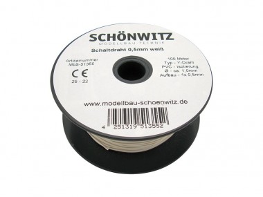 Schönwitz 51355 100 Meter Draht Kupferschaltdraht Schal 