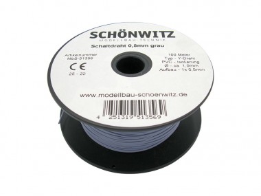 Schönwitz 51356 100 Meter Draht Kupferschaltdraht Schal 