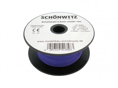 Schönwitz 51358 100 Meter Draht Kupferschaltdraht Schal 