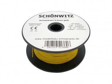 Schönwitz 51360 100 Meter Draht Kupferschaltdraht Schal 