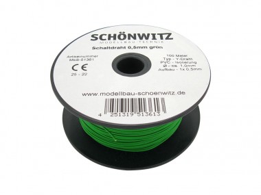 Schönwitz 51361 100 Meter Draht Kupferschaltdraht Schal 