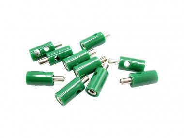 Schönwitz 51394 10 Stück Querlochstecker Bananenstecker 