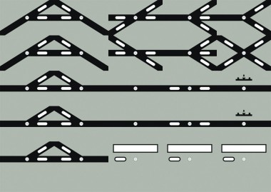 Uhlenbrock 69091 Folie Weichen- und Kreuzungssymbole 