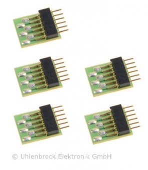Uhlenbrock 71641 Stecker 6-pol. NEM 651 5 St. 