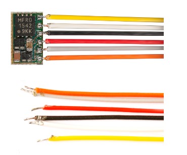 D & H PD05A-3 Nano-Lokdecoder PD05A -6 Anschlusslitzen 