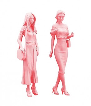 Hasegawa 629107 Hollywood Celebrity, 2 Figuren 