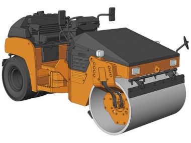 Hasegawa 666002 Vibrations-Straßenwalze Hitachi ZC50C-5 