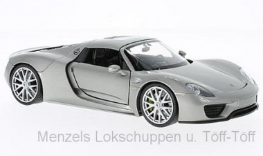 Welly WEL24055H-SILVER Porsche 918 Spyder silber 